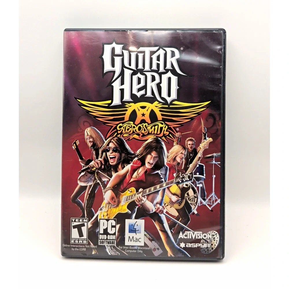 Guitar Hero: Aerosmith Activision PC/Mac DVD-ROM Manual Included